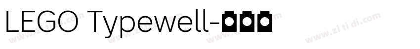 LEGO Typewell字体转换 LEGO Typewell字体转换